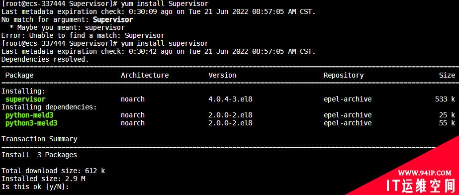 运维：Centos8安装Supervisor守护Nginx进程笔记