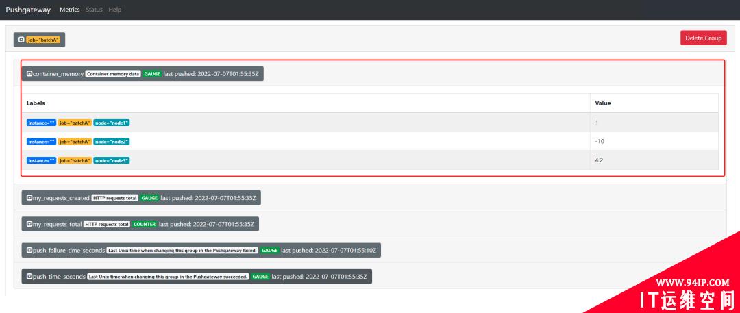 使用 Prometheus Pushgateway 推送监控指标