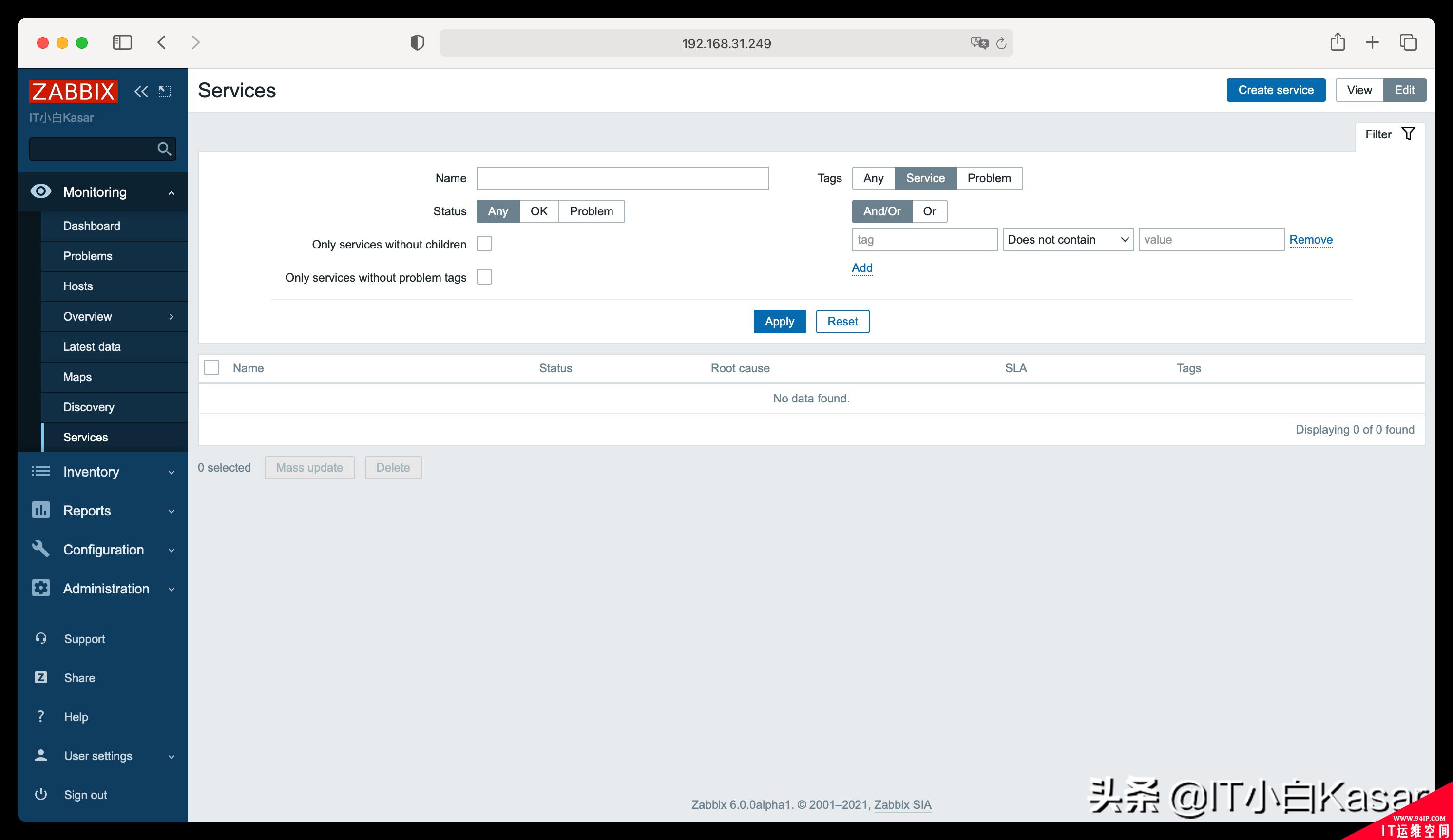 Zabbix 6.0 alpha1发布，审计功能增强、服务功能独立，附安装