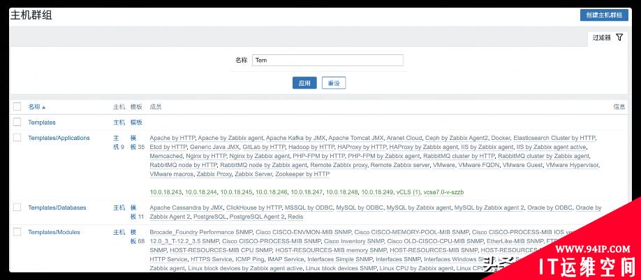 Zabbix 5.2由浅入深之主机群组