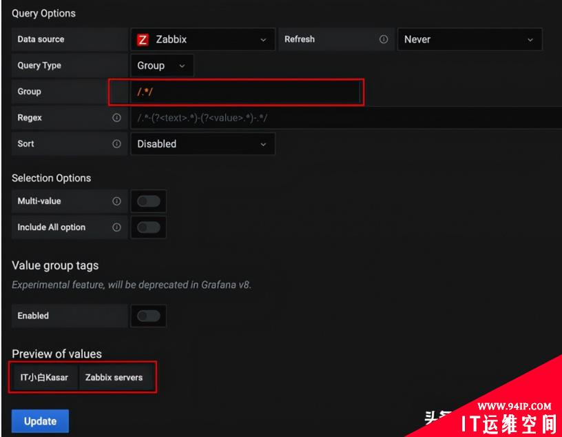 Zabbix 5.2实战系列之Grafana变量使用