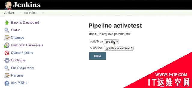 使用Active Choice Parameter参数化构建