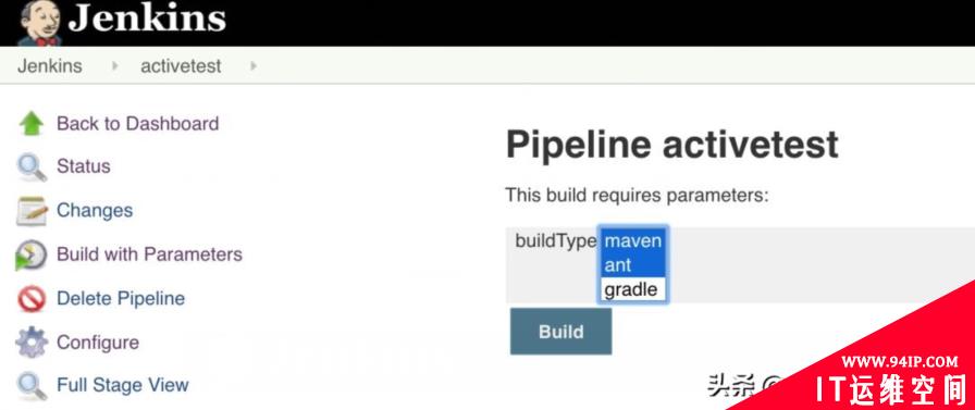 使用Active Choice Parameter参数化构建