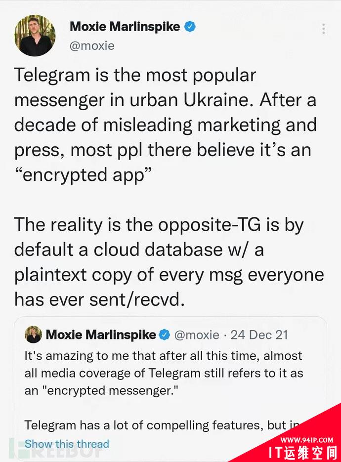 端到端加密的Telegram如何在俄乌战争中“异军突起”