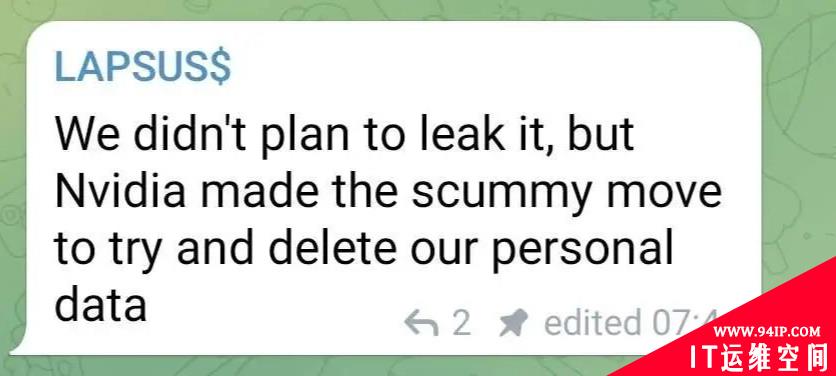 别惹黄仁勋！英伟达遭网络攻击后，反手就把黑客黑了