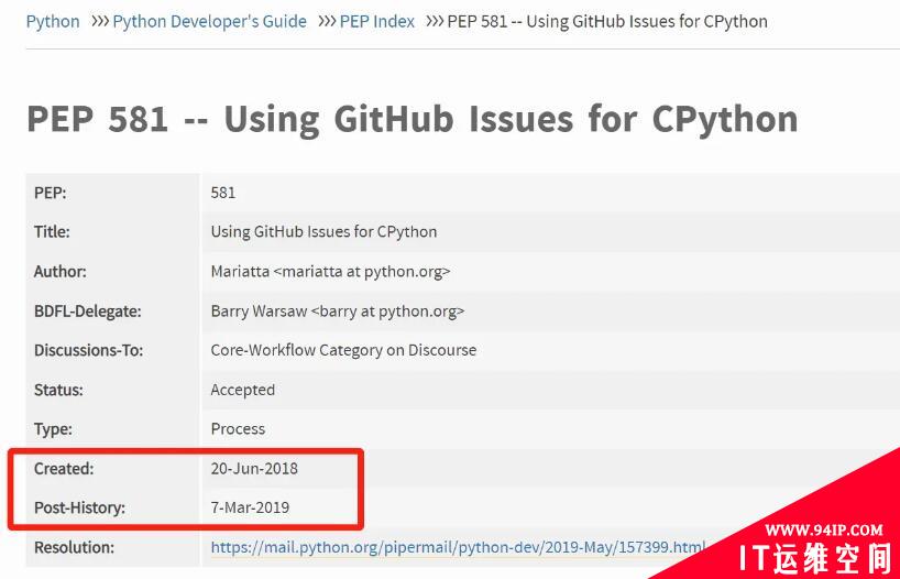 弃用官方网站！Python 将所有 Bug 迁移到 GitHub 中