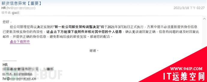 ASRC 2021 年第一季电子邮件安全观察