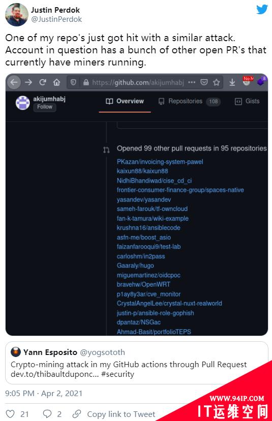 安全报告：黑客正在利用GitHub Actions挖矿