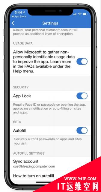 Microsoft Authenticator为移动设备增添了密码自动填写功能