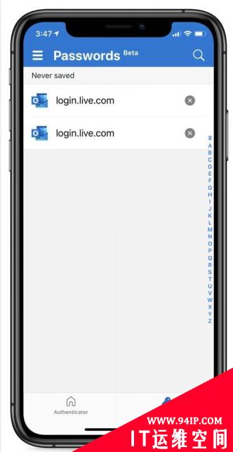 Microsoft Authenticator为移动设备增添了密码自动填写功能