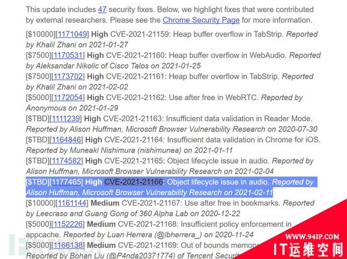 更新提示！Chrome新的零日漏洞正被利用