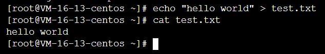 Linux cat命令：显示某个文件的内容到终端