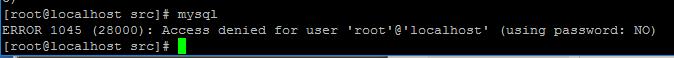 mysql 登陆不了报错 ERROR 1045 (28000): Access denied for user &#8216;root&#8217;@&#8217;localhost&#8217; (using password: NO)